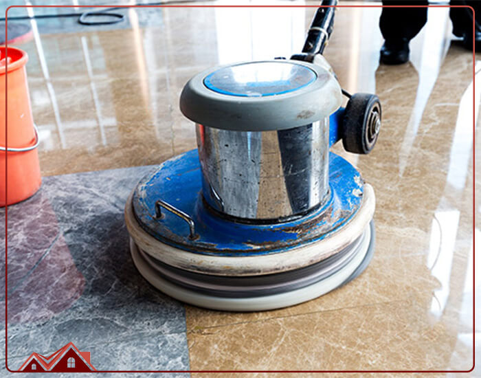 مراحل براق کردن سنگ کف