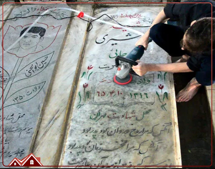 هزینه ساب زدن سنگ قبر